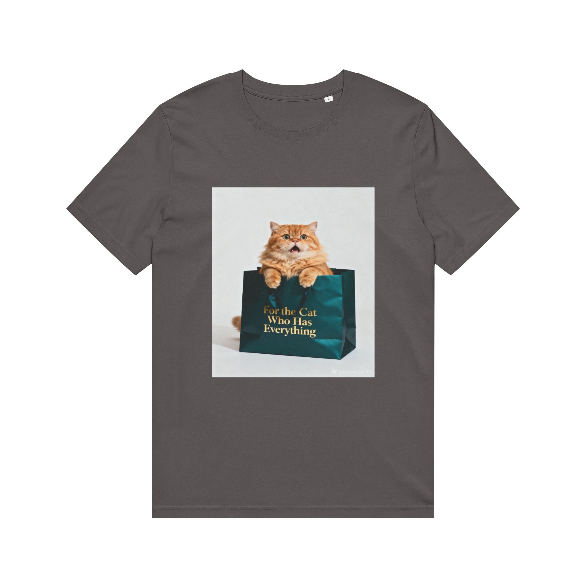 Cat in Bag T‑Shirt — "Whole Cat Who Has Everything" Cute Cat Graphic Tee
