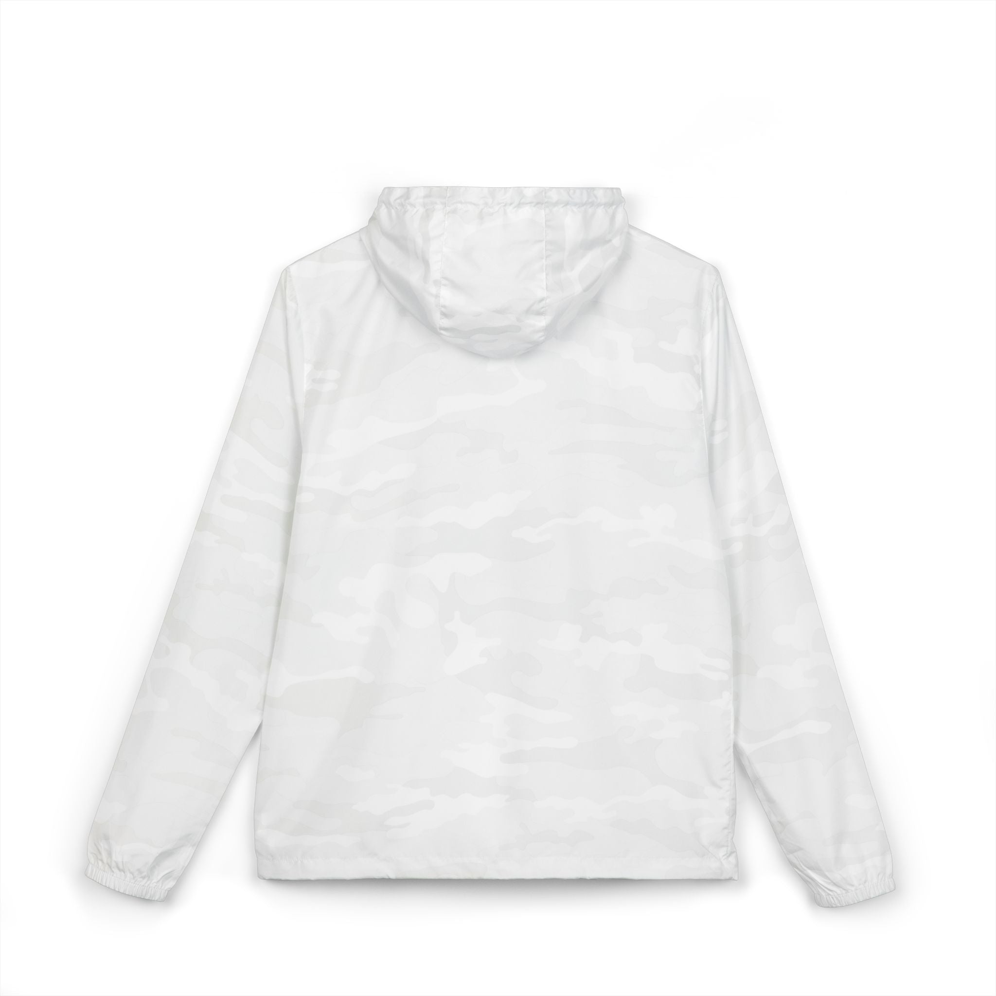 Windbreaker Jacket — Minimal Skull Portrait Chest Print