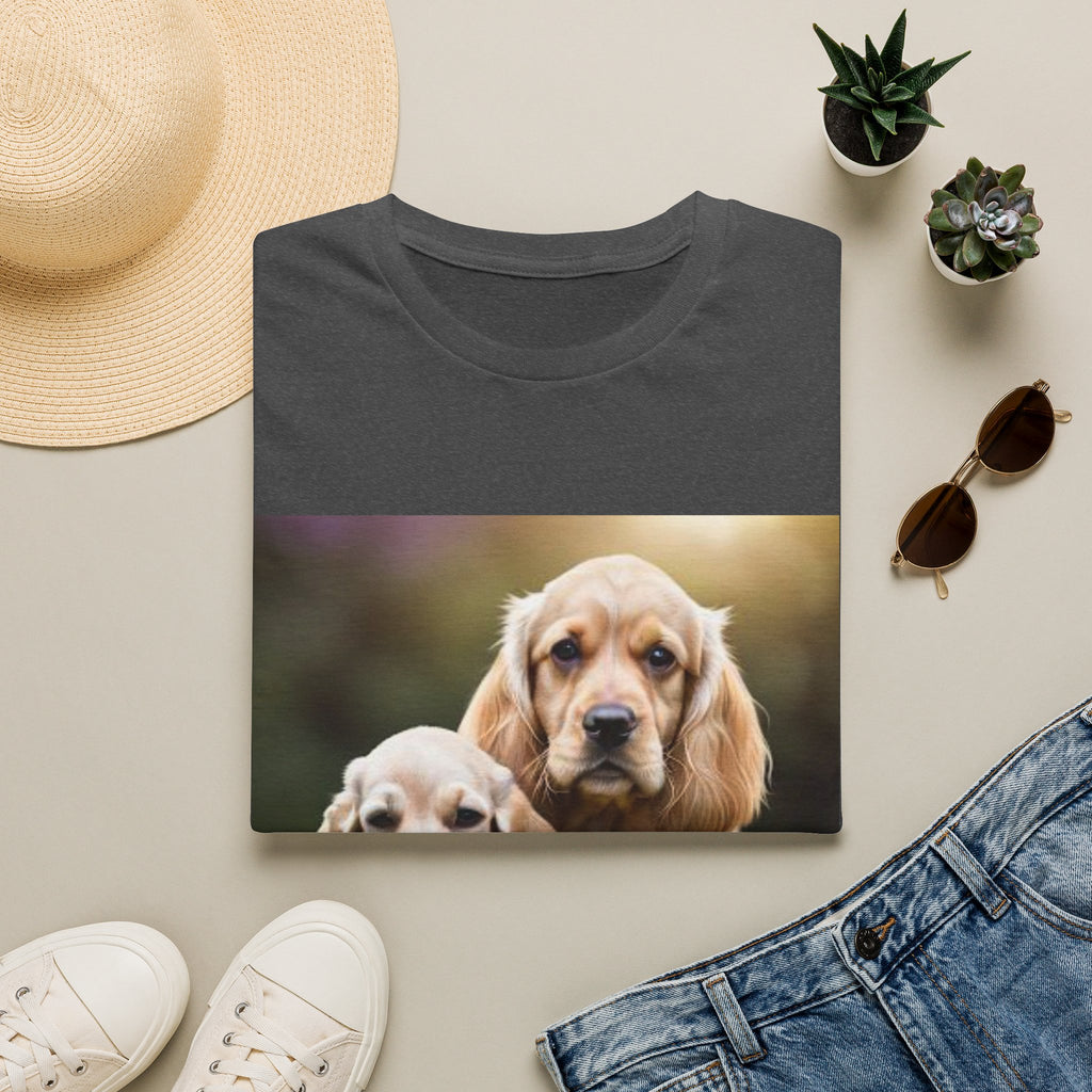 Cocker Spaniel Puppies T-Shirt — Cute Dog Photo Tee for Pet Lovers