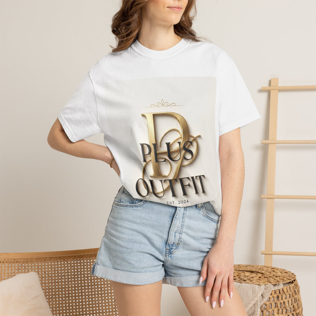 D Plus Outfit Gold Monogram T-Shirt