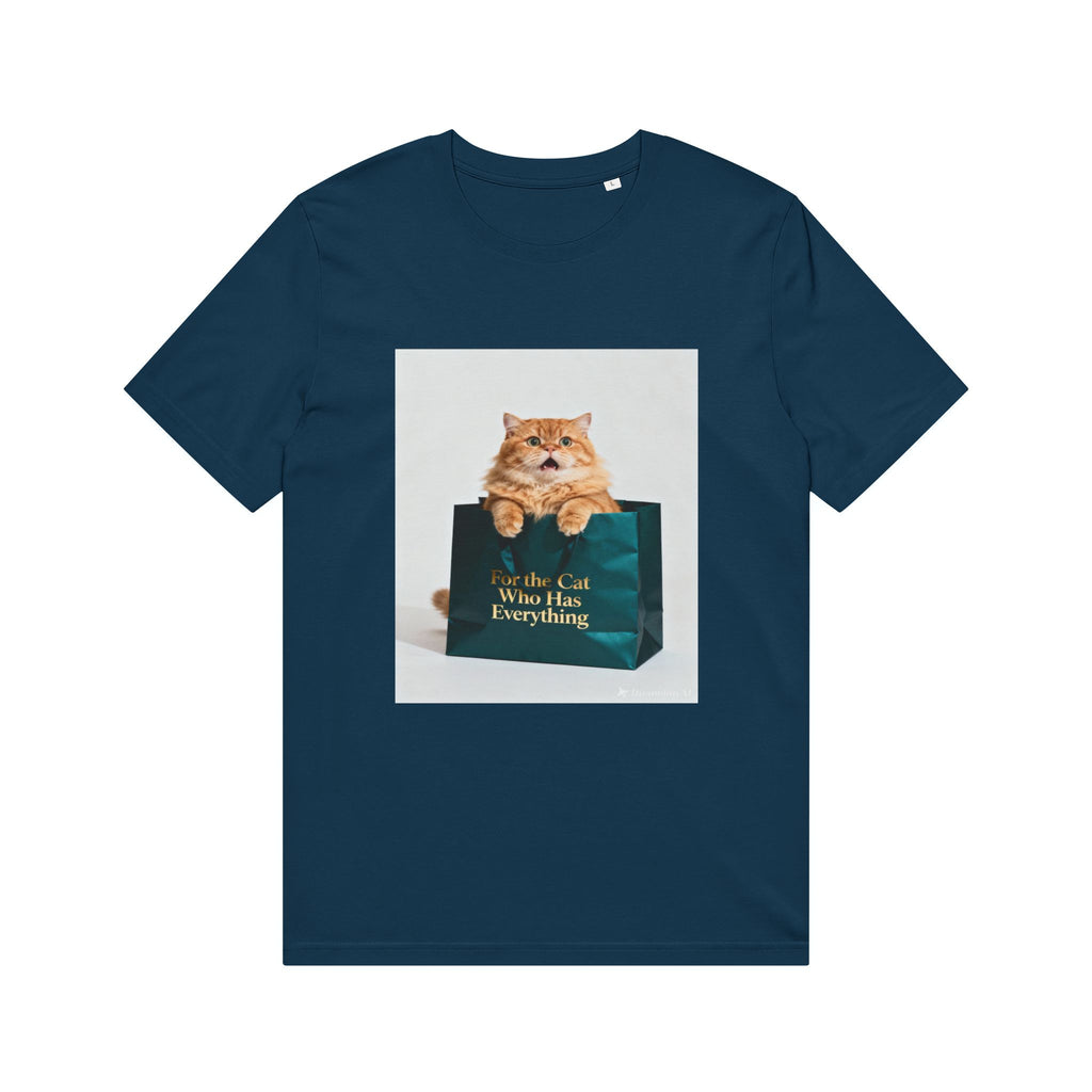 Cat in Bag T‑Shirt — "Whole Cat Who Has Everything" Cute Cat Graphic Tee