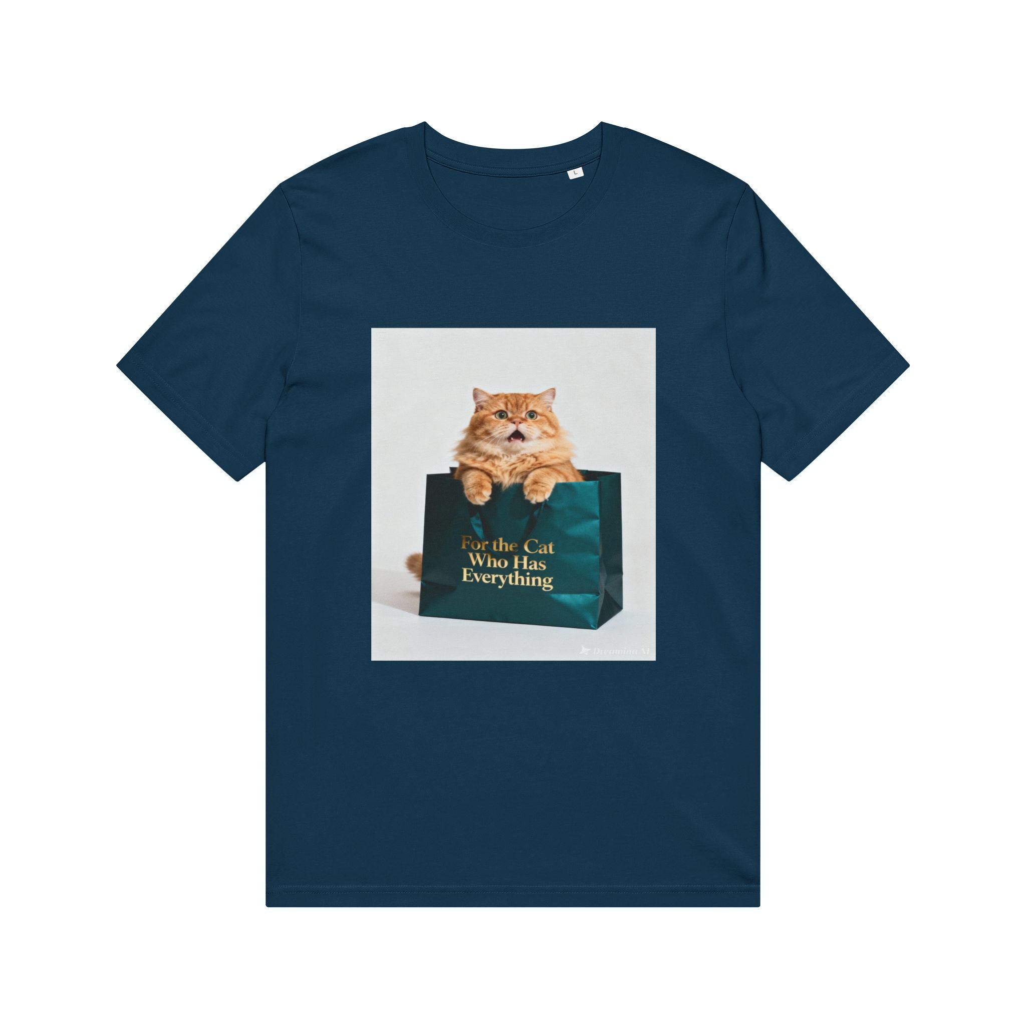 Cat in Bag T‑Shirt — "Whole Cat Who Has Everything" Cute Cat Graphic Tee