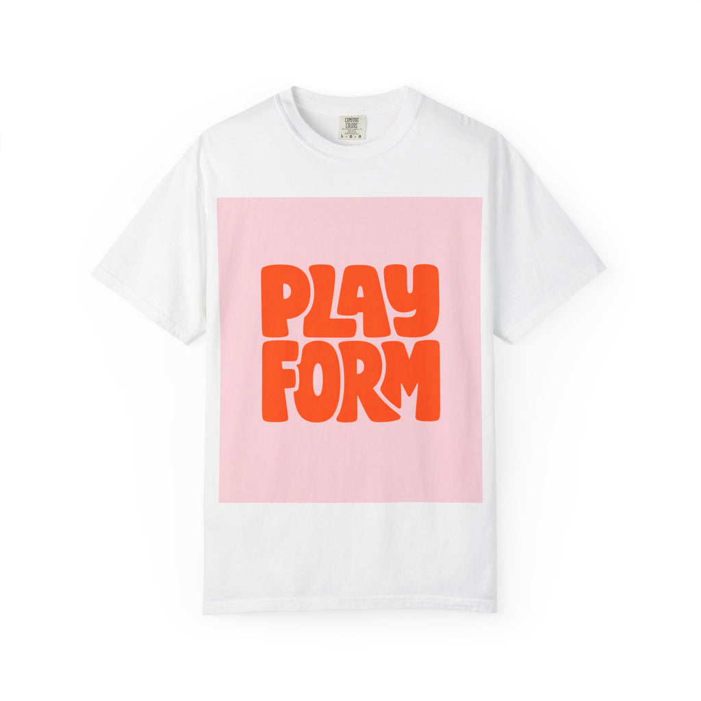 Playform Graphic T-Shirt — Retro Bubble Letter Design