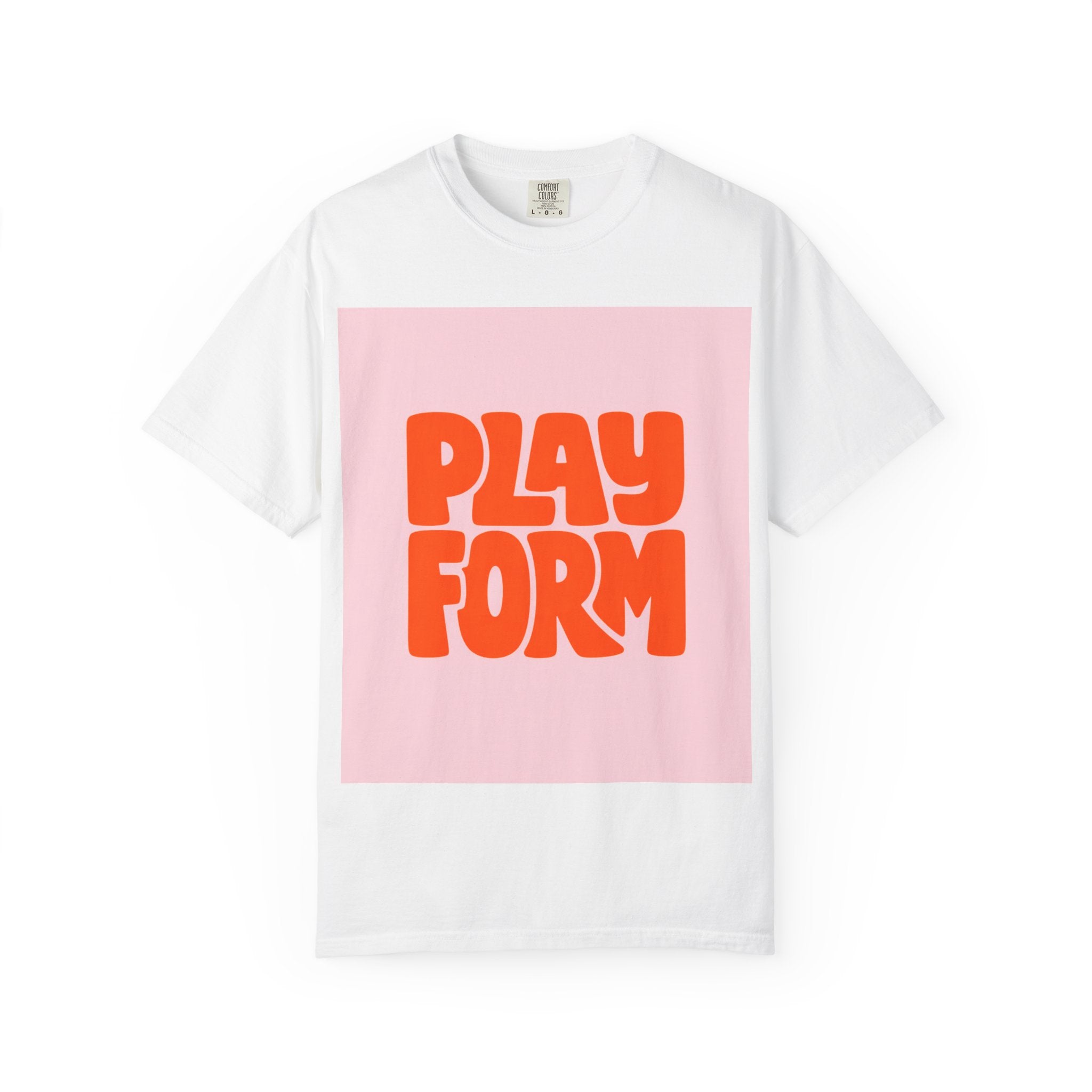 Playform Graphic T-Shirt — Retro Bubble Letter Design