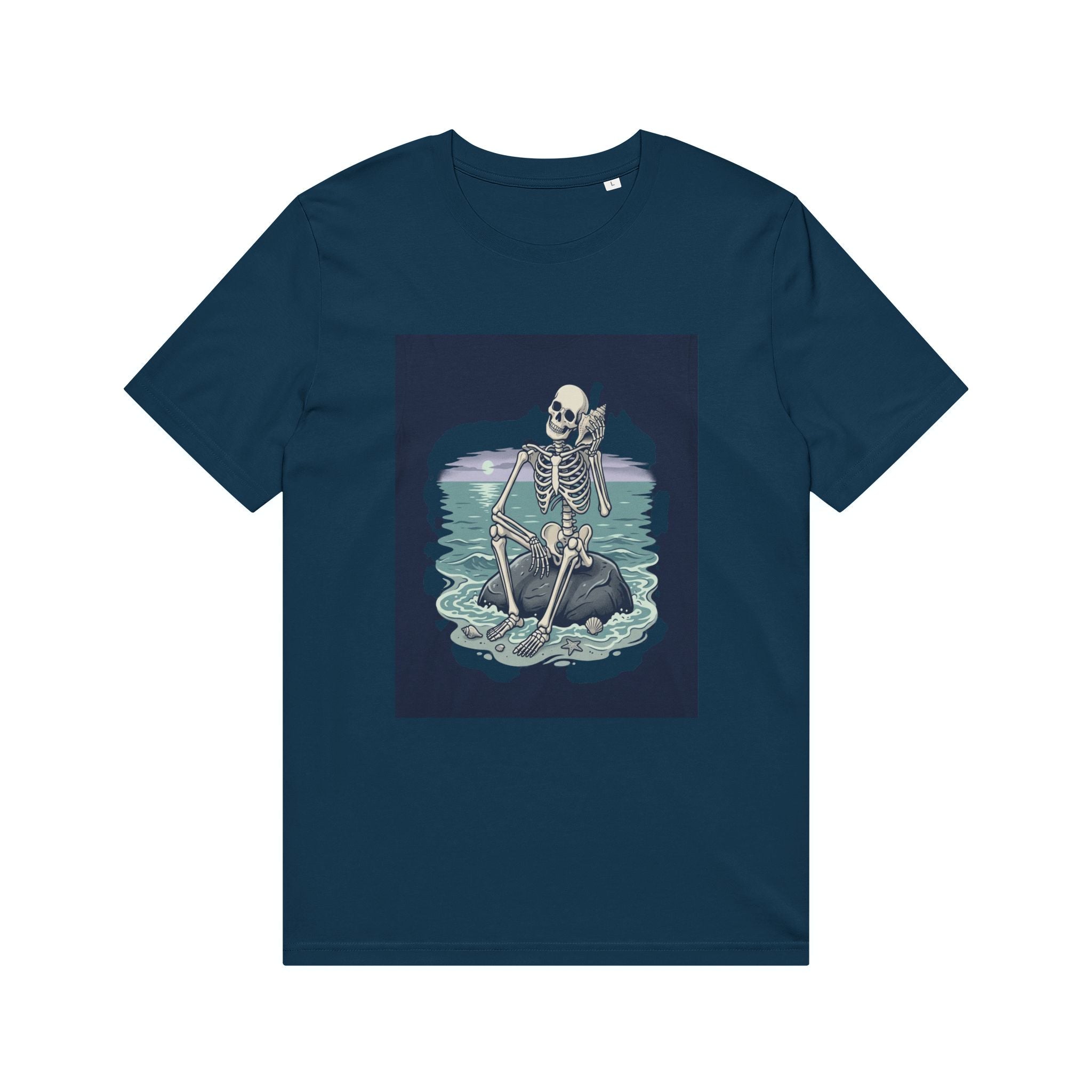 Skeleton Kayak T-Shirt — Coastal Goth Surf Skull Tee