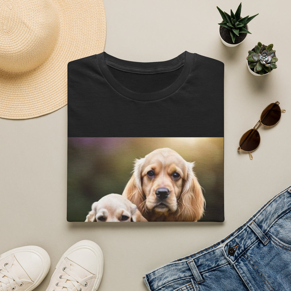 Cocker Spaniel Puppies T-Shirt — Cute Dog Photo Tee for Pet Lovers