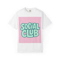 Social Club T-Shirt — Retro Bubble Letter Graphic Tee