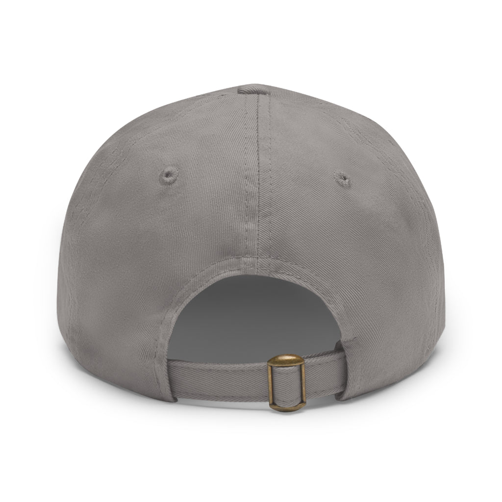 Handmade Herbs Dad Hat — Round Leather Patch Gardening Cap