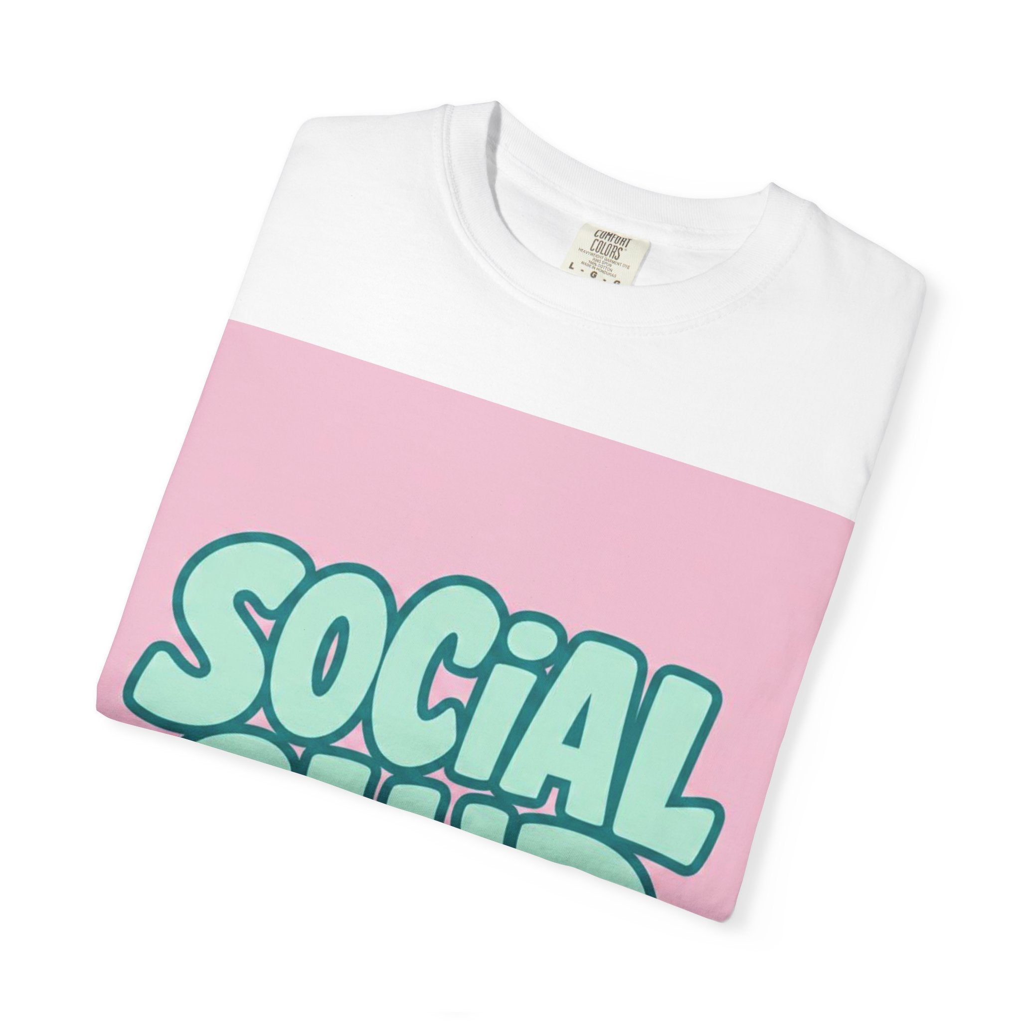 Social Club T-Shirt — Retro Bubble Letter Graphic Tee