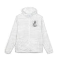 Windbreaker Jacket — Minimal Skull Portrait Chest Print