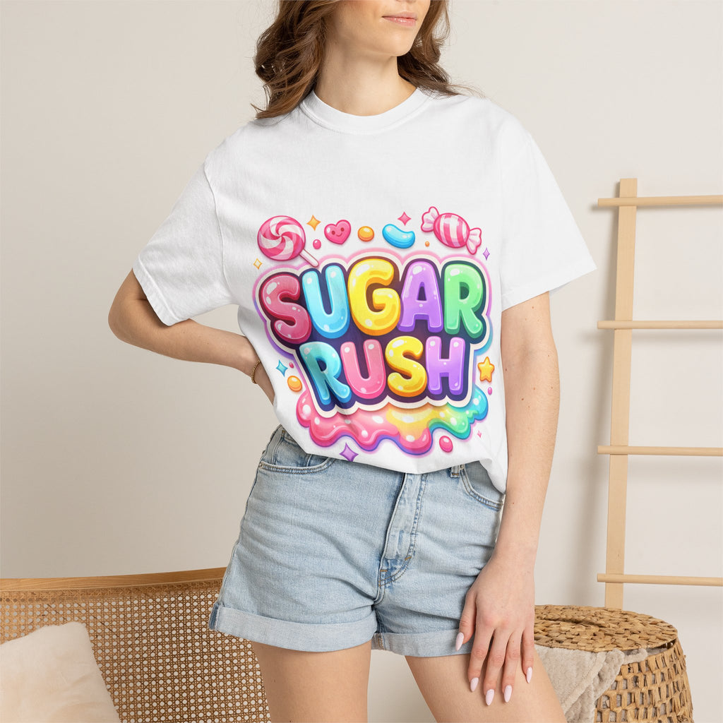 Sugar Rush T-Shirt — Colorful Candy Graphic Tee