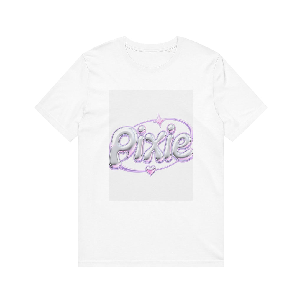 Pixie Script T‑Shirt — Pastel Shiny 'Pixie' Graphic Tee