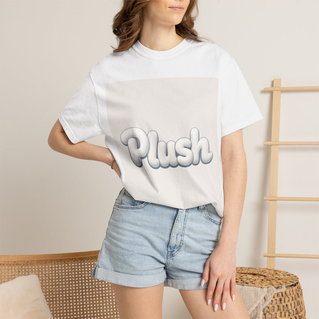 Plush Bubble Text T-Shirt