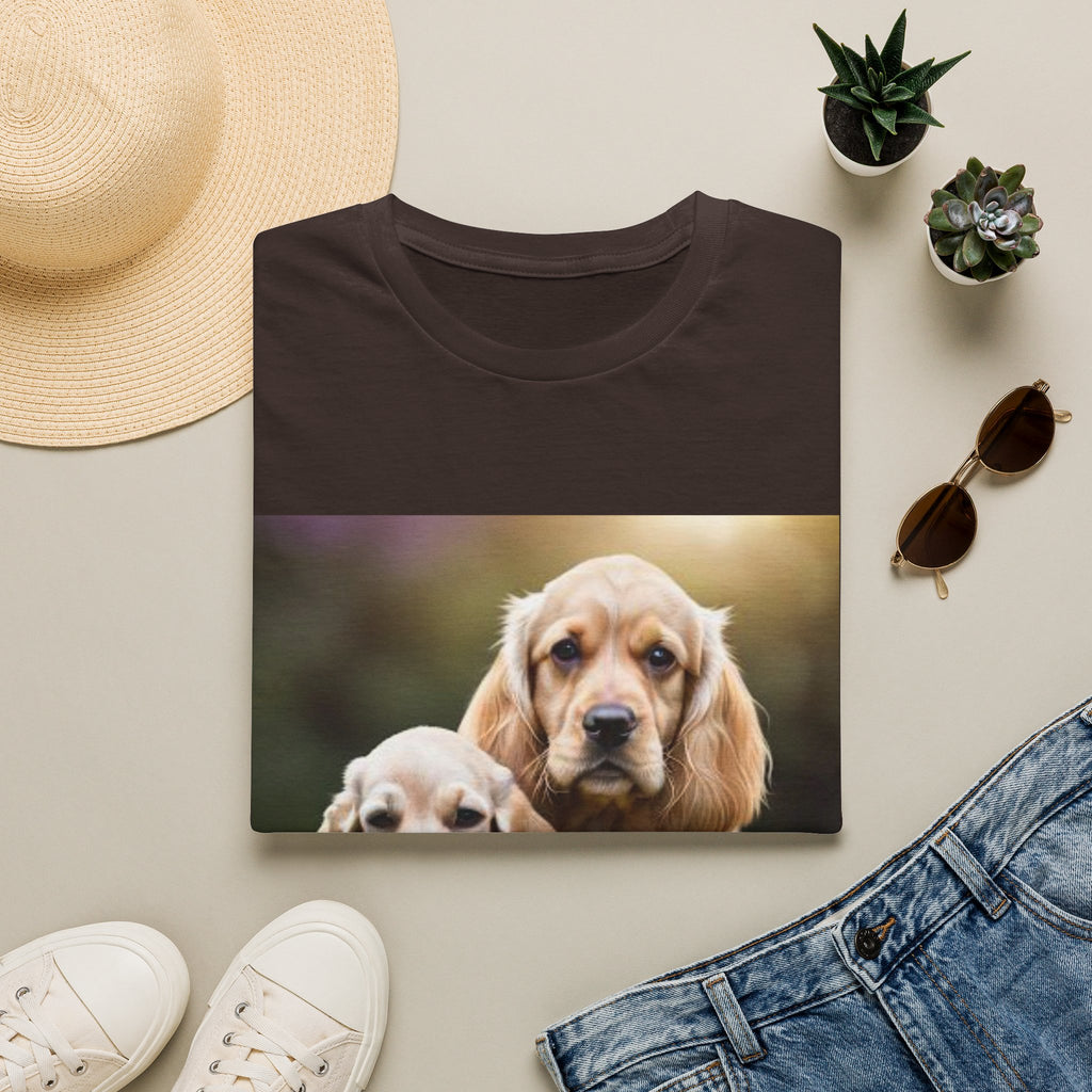 Cocker Spaniel Puppies T-Shirt — Cute Dog Photo Tee for Pet Lovers