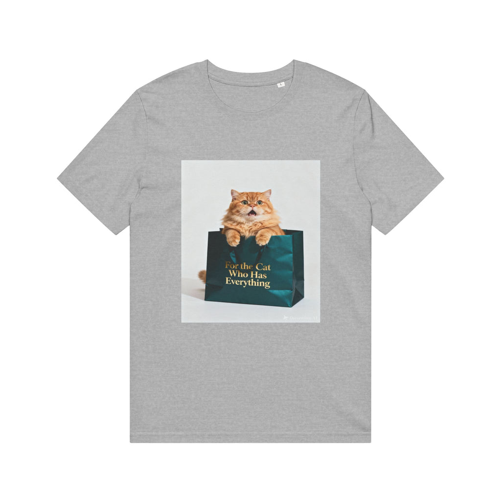 Cat in Bag T‑Shirt — "Whole Cat Who Has Everything" Cute Cat Graphic Tee