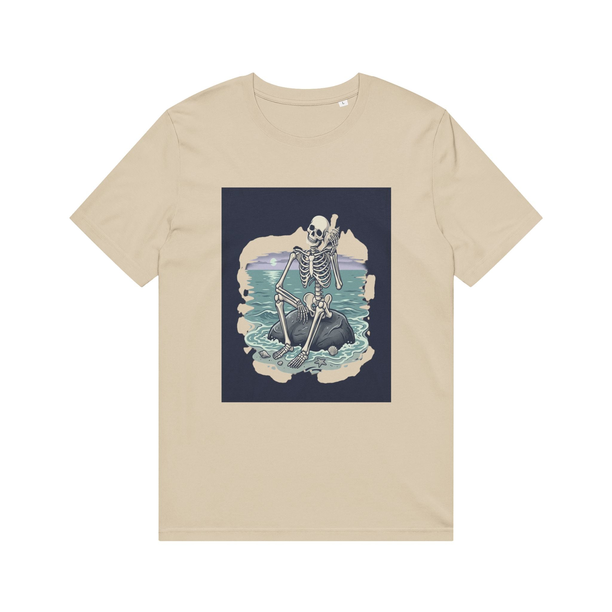 Skeleton Kayak T-Shirt — Coastal Goth Surf Skull Tee