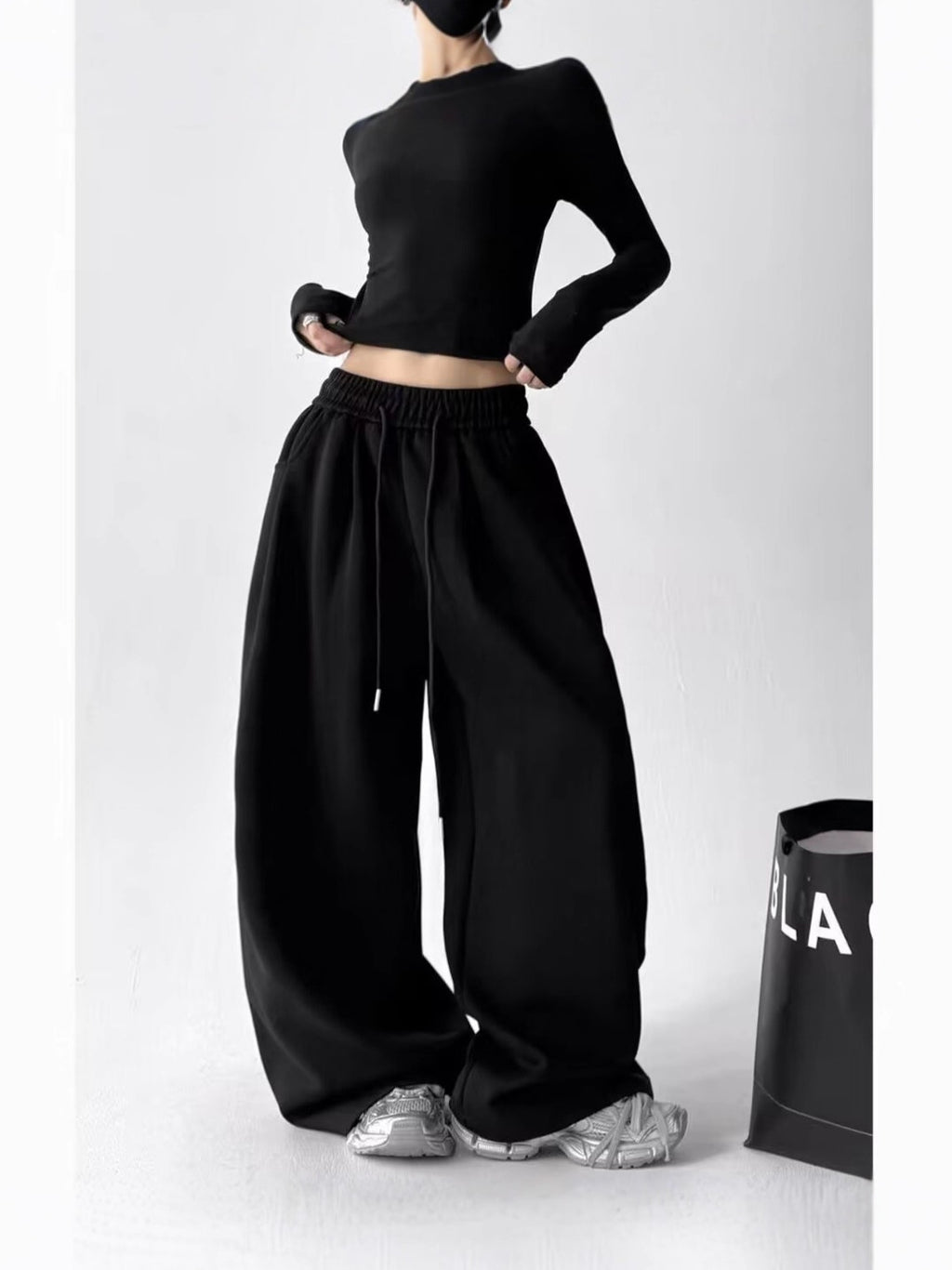 Women's High-Waisted Wide-Leg Sweatpants